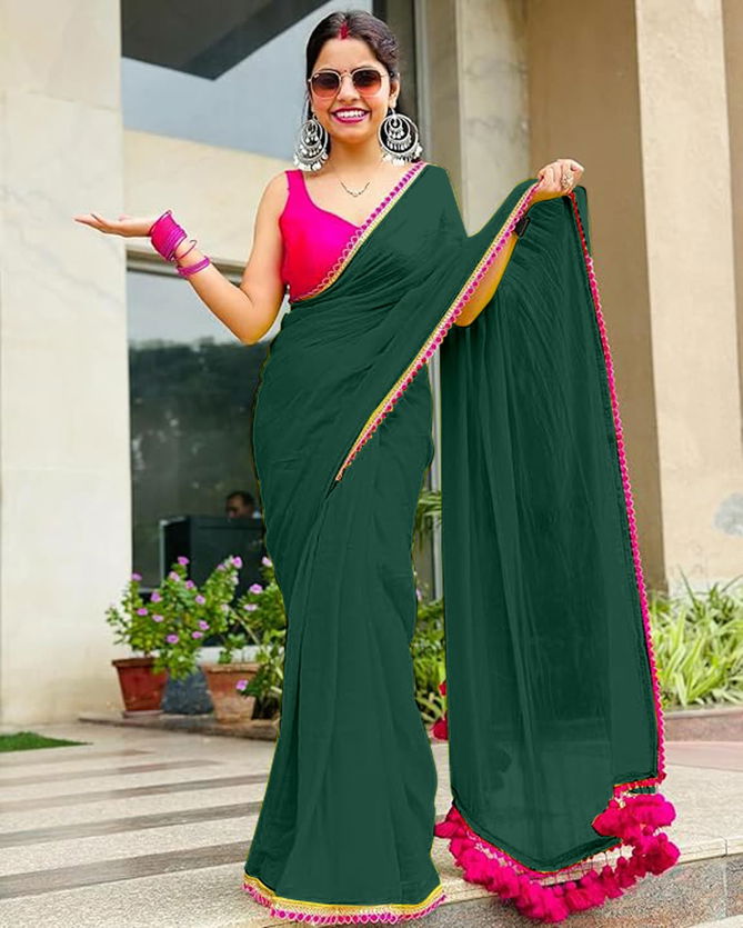 Shamal Georgette Designer Party Wear Sarees Wholesalers In Delhi