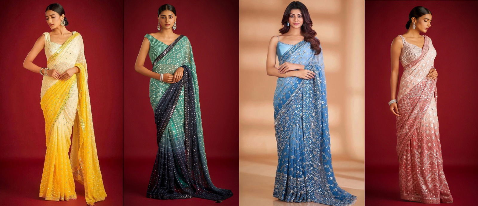 BT 3051 Georgette Party Wear Sarees exporters in India