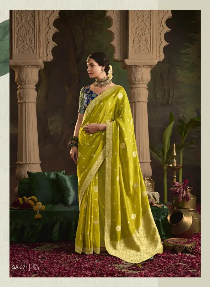 Raas By Kimora Crepe Dola Silk Wedding Wear Sarees Suppliers In India