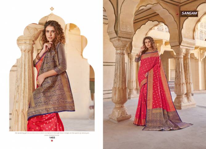 Sangam Morepankh Exclusive Collection Festive Wear Handloom Silk Sarees Collection
