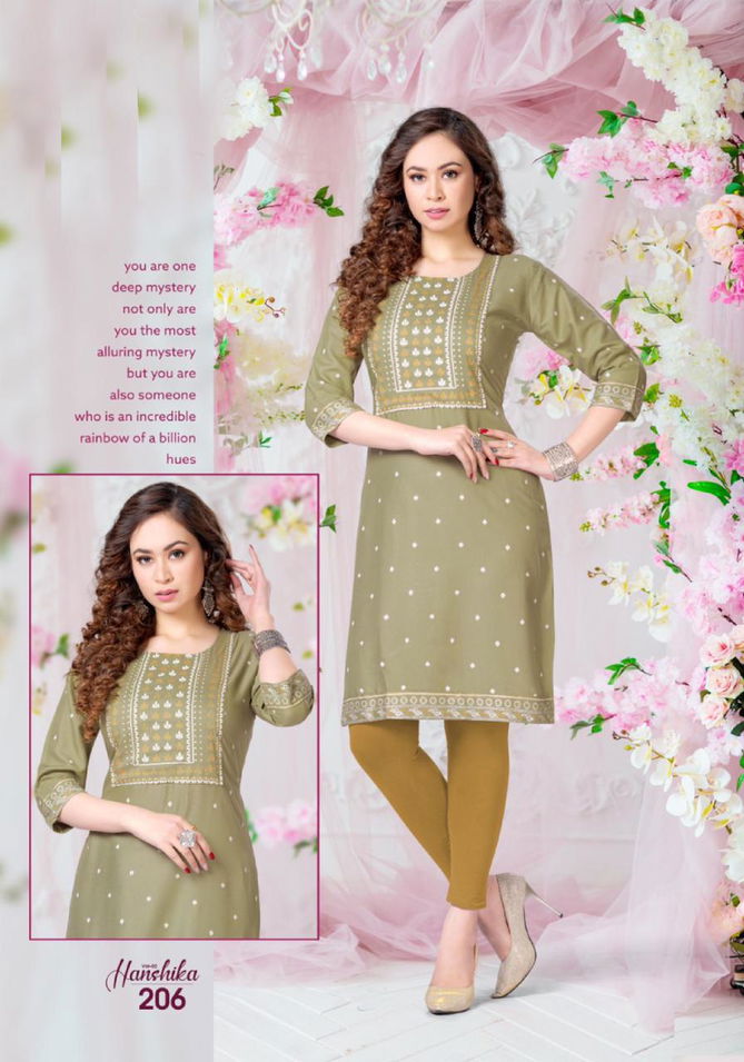 Beauty Queen Hanshika 2 Regular Wear Rayon Printed Kurti Collection