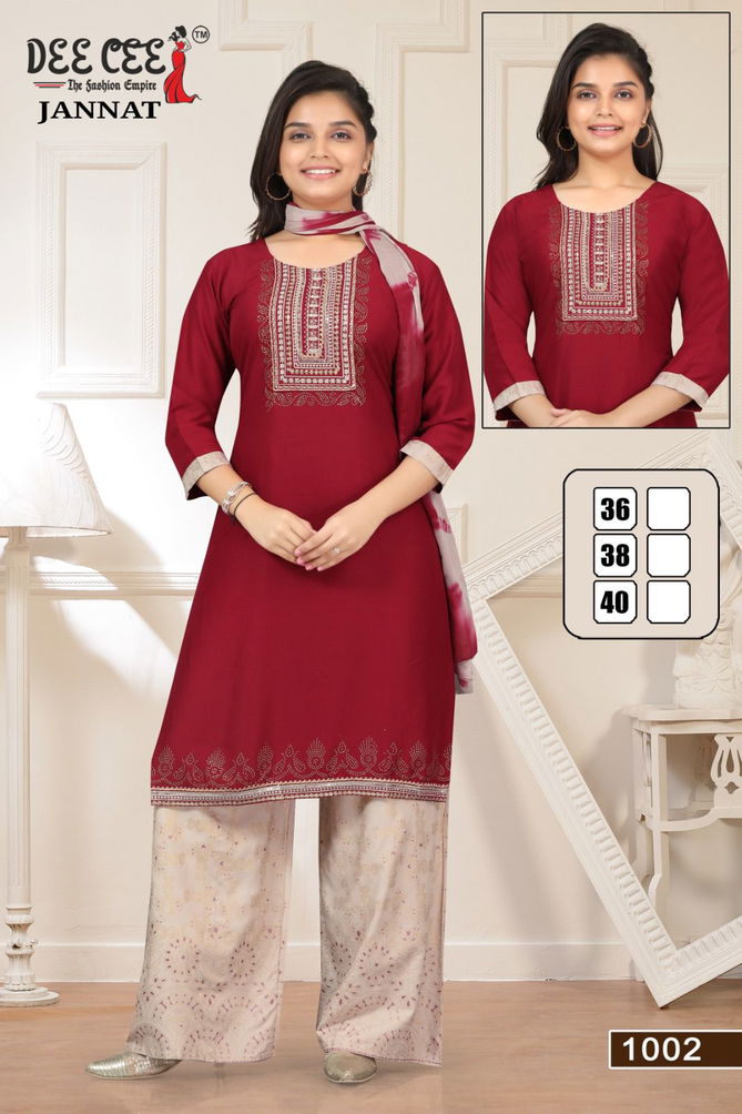 Jannat By Deecee Fancy Kids Girl Wear Kurti With Bottom Dupatta Online Wholesale