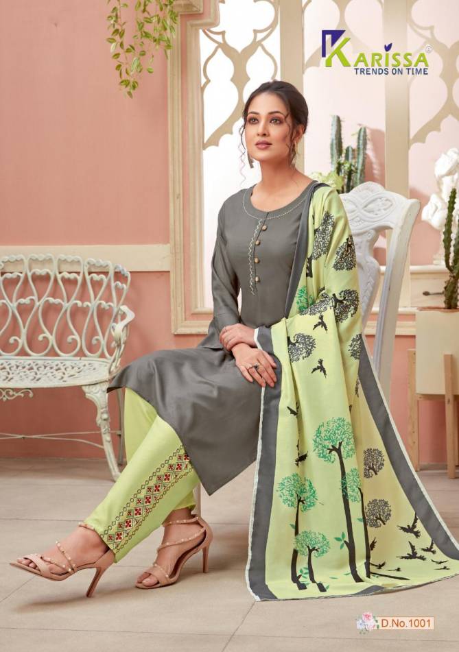 Karissa Vidisha 2 Latest Fancy Ethnic Wear premium muslin Top Bottom With digital print Dupatta Readymade Collection