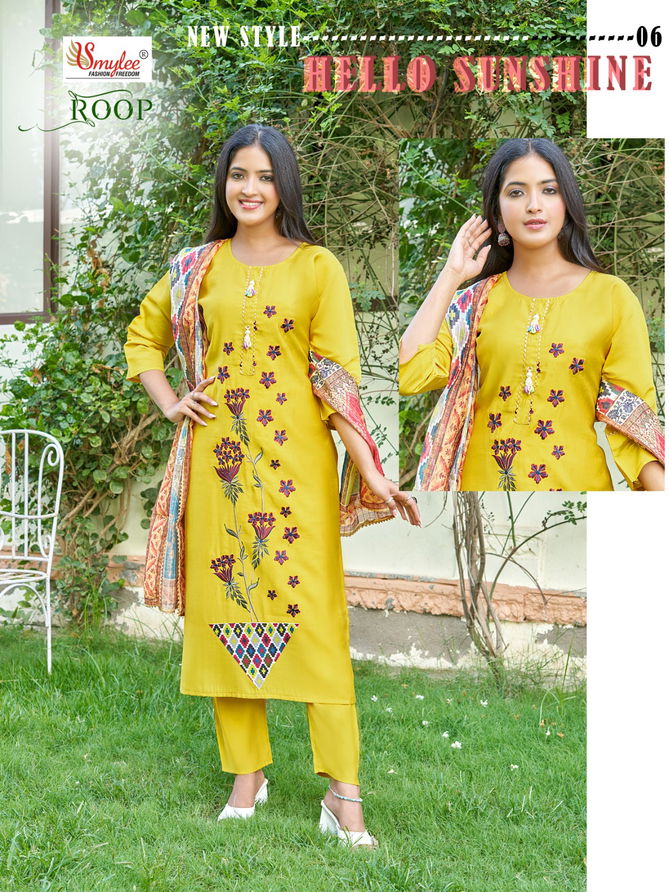 Roop By Rung Embroidery Kurti With Bottom Dupatta Wholesale Clothing Suppliers In India
