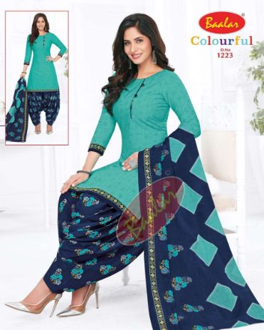 Baalar Colourful 12 New Cotton Printed Regular Wear Ready Made Dress Collection