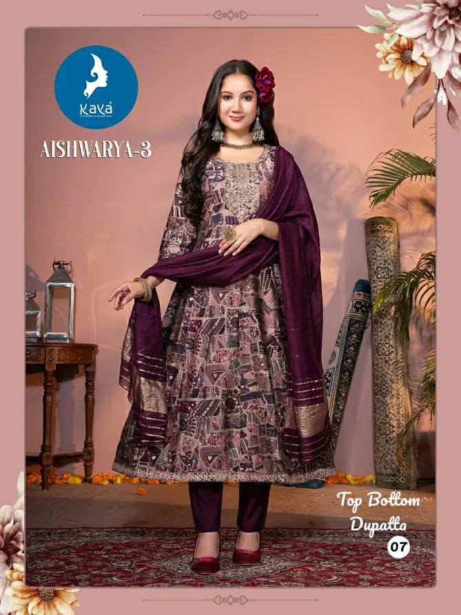 Aishwarya 3 By Kaya Printed Kurti With Bottom Dupatta Wholesale In India