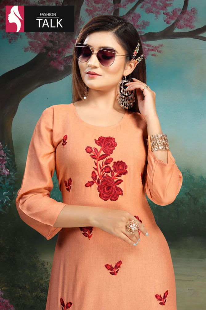 Ft Strawberry Latest Fancy Designer Heavy Casual Wear Simple Kurtis Collection
