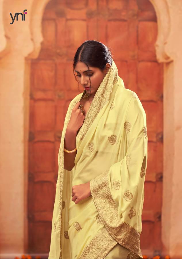 Ynf Daylight Rangoli New Exclusive Fancy Wear Latest Rangoli Crepe Saree Collection