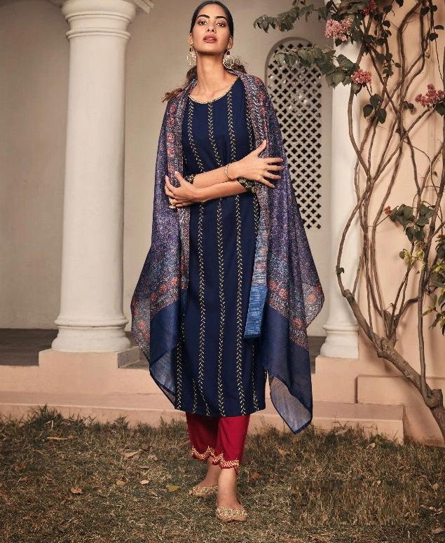 MAISHA ALAYAH Fancy Designer Heavy Festive Wear Pure Rayon With Embroidery Work And Hand Work Salwar Suit Collection