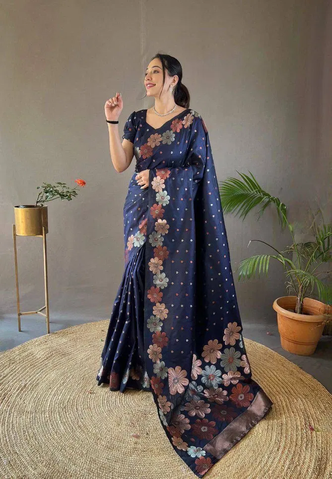 KT 158 Designer Banarasi Soft Silk Occasion Wear Saree Suppliers In India