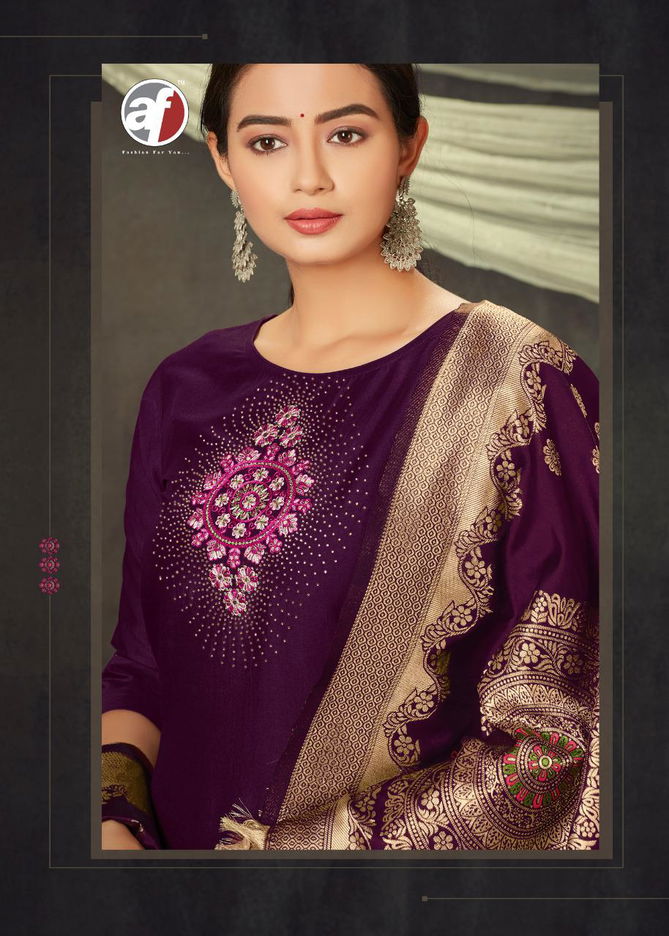 STOCK OUT MAYURI Latest Fancy Designer Festive Wear Jam Silk Bamber silk Work salwar Suit Collection