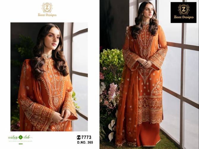 Code 365 Ziaaz Georgette Embroidered Pakistani Suits Catalog