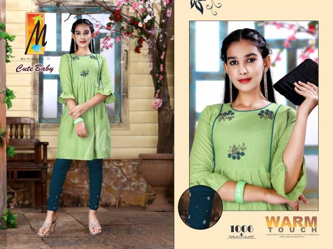 Master Cute Baby New Designer Ethnic Wear Rayon Printed Kurti Collection