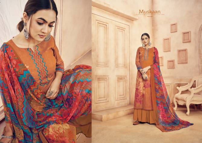 Romani Muskaan New Designer Ethnic Wear Cambric Cotton Dress Material