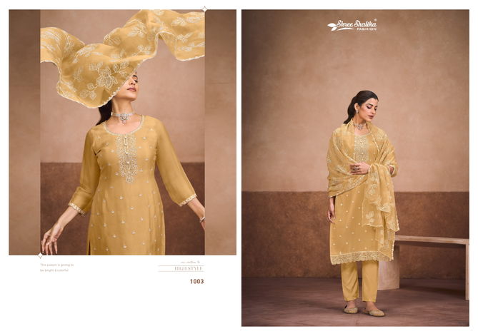 Albeli By Shree Shalika Organza Embroidery Salwar Suits Wholesale Online