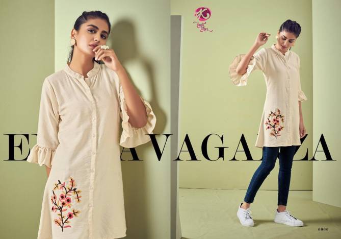 KURTI TIMES ORCHID VOL-2 Latest Fancy Designer Casual Wear Viscose Fancy embroidery work Heavy Kurtis Collection