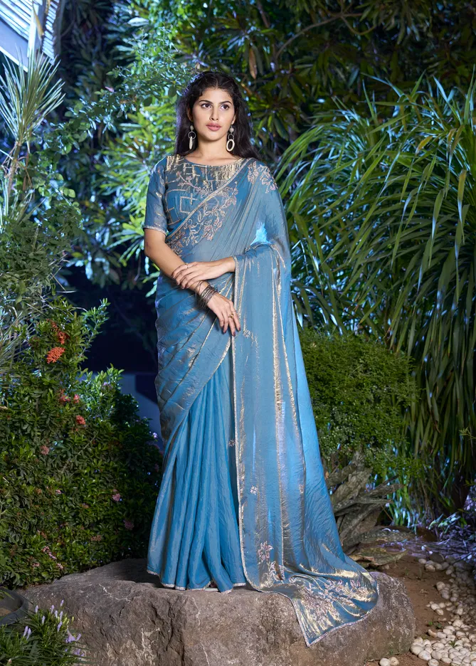 Swagat By Nari Fashion Two Ton Silk Party Wear Saree Orders In India