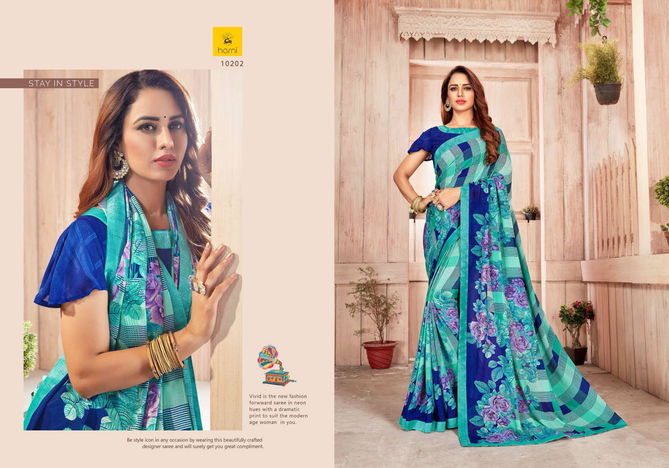 Hirva Symbol Latest Fancy Regular Wear Printed Georgette Sarees Collection 