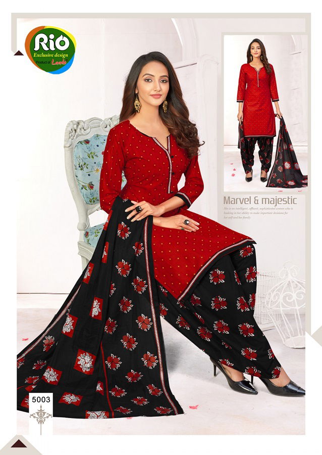 Laado Rio Special 10 Casual Regular Wear Printed Pure Cotton Dress Material Collection
