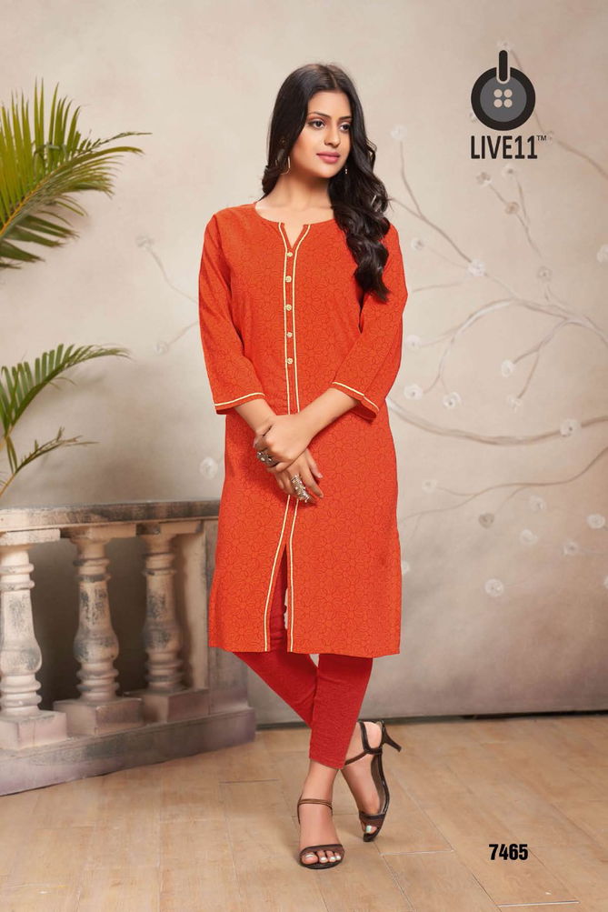 Rangeela 12 Latest Printed Rayon Daily Wear Designer Kurtis Collection
