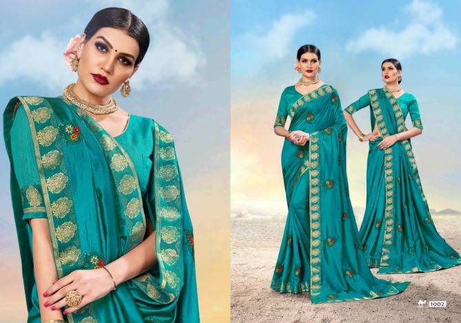 Ronisha Magical Exclusive Designer Festive Wear Vichitra Silk Sarees Collection
