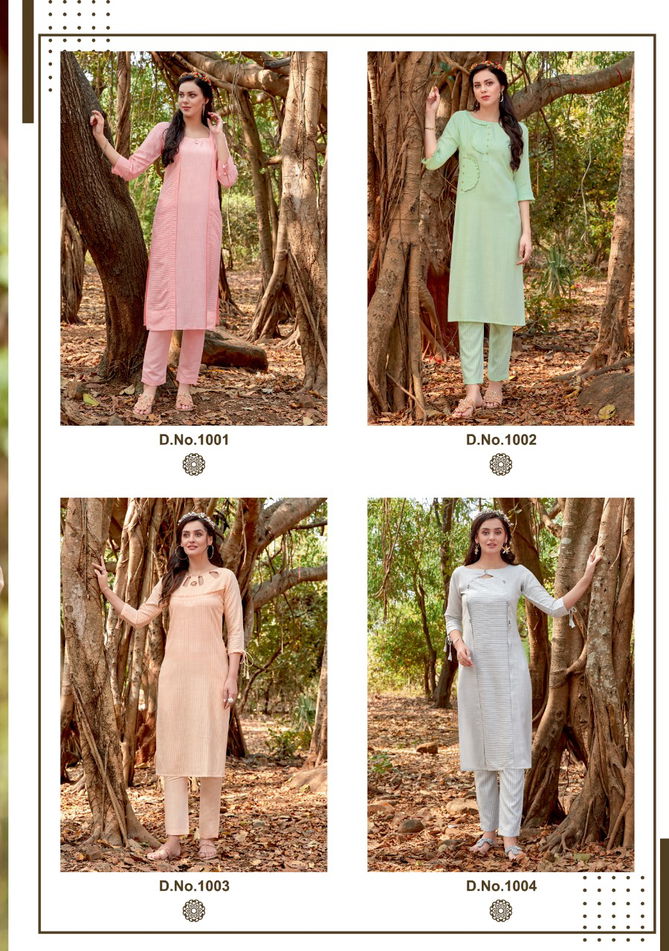 PARRA STUDIO EXPERIENCE FLUID FASHION Latest Designer Heavy Casual Wear Rayon Kurtis With Pent Collection