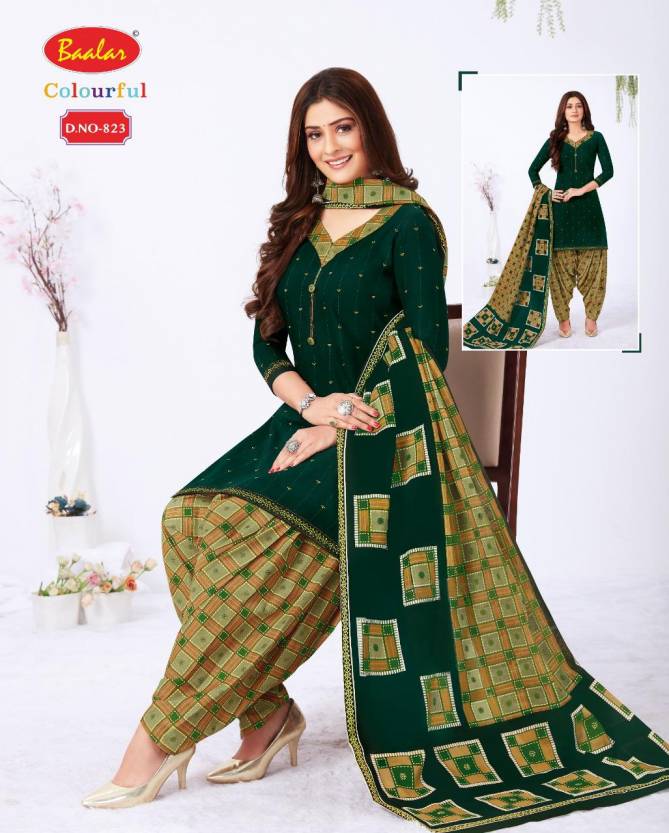 Baalar Colourful 8 Latest Fancy Regular Wear Cotton Printed Readymade Salwar Suit Collection
