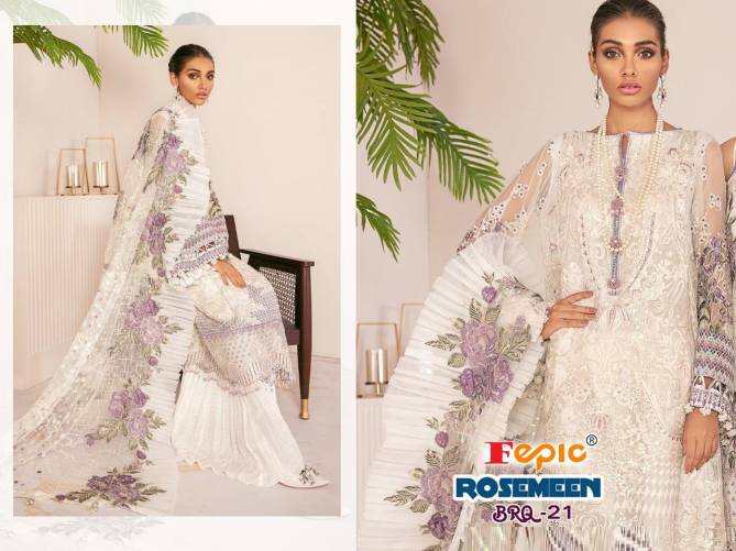 Fepic Rosemeen Brq 21 Latest fancy Designer Festive Wear Georgette Pakistani Salwar Suits Collection

