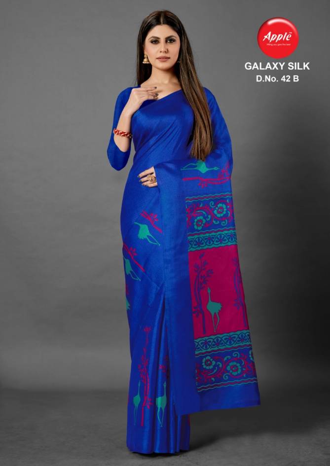 Galaxy Silk 42 Latest Designer Casual Wear Silk Saree Collection