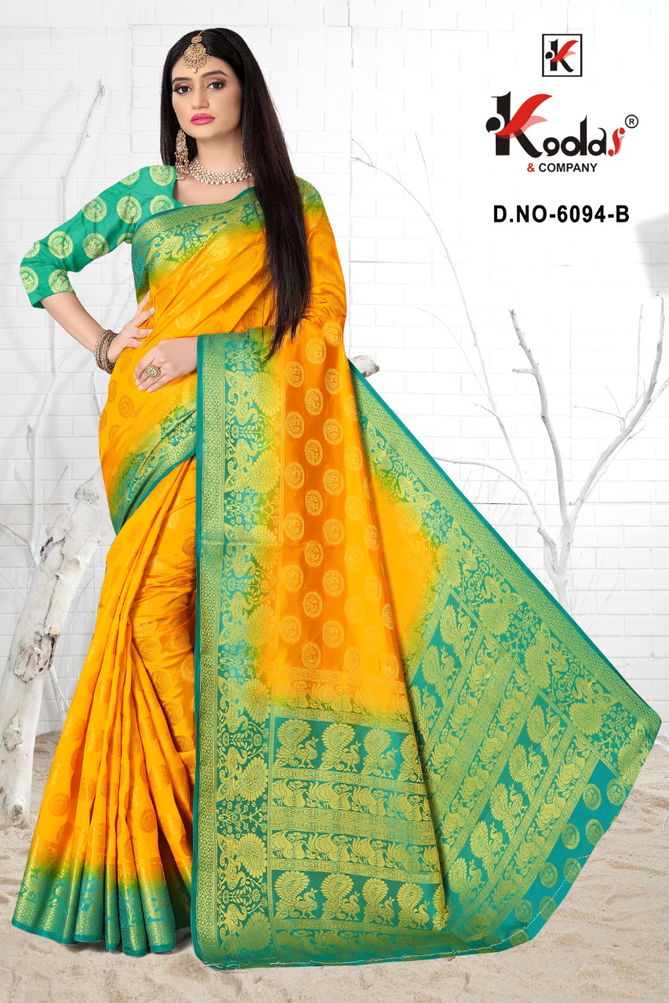 Manisha 6094 Silk Wear Designer Festive Wear Silk Saree Collection
