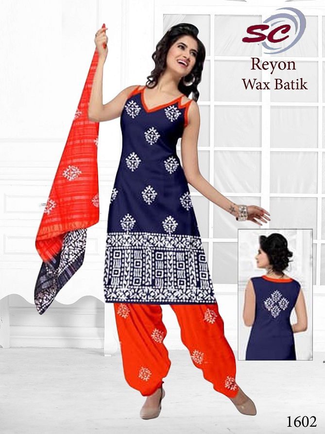 Sc Reyon Wax Batik Designer Casual Daily Wear Cotton Printed Dress Material Collection