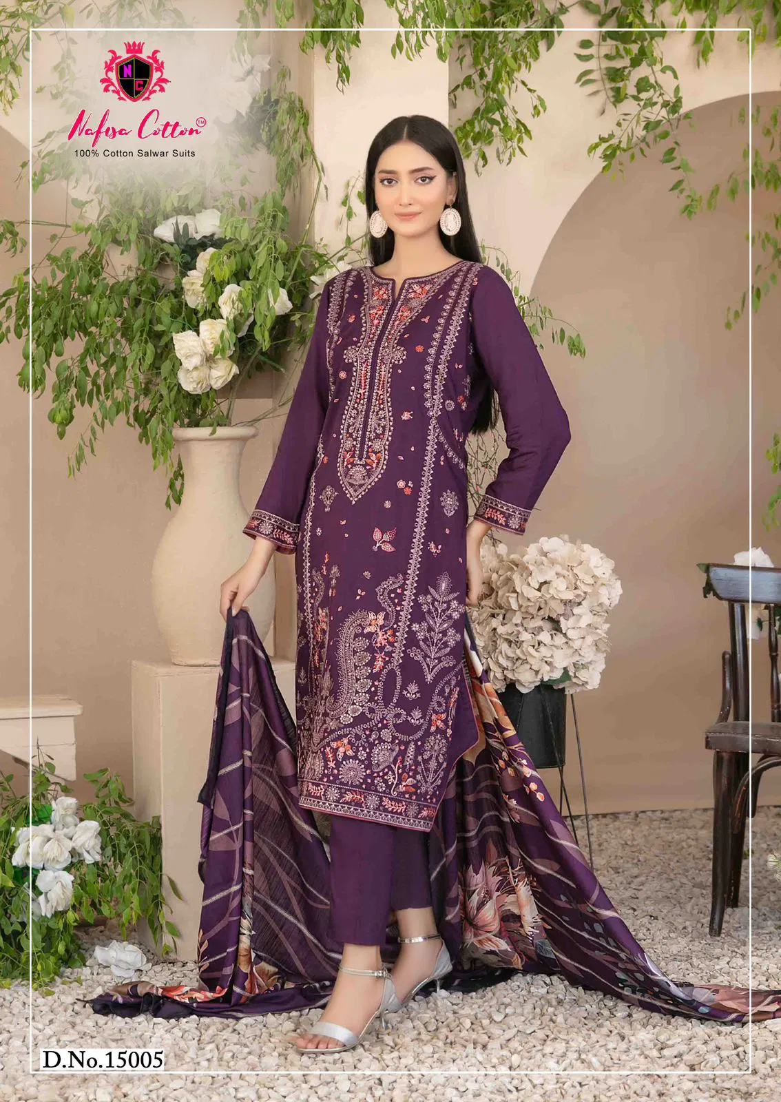 Sahil Vol 15 By Nafisa Karachi Cotton Dress Material Orders In India