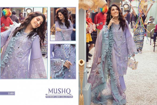 Shree Mushq Latest Fancy Designer Festive Wear Premium Lawn Collection Pakistani Salwar Suits Collection
