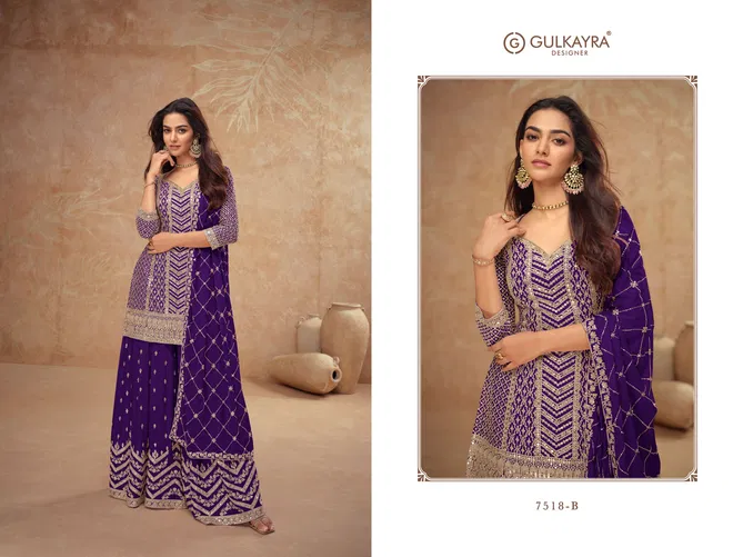 Palak By Gulkayra Real Chinon Readymade Suits Exporters In India