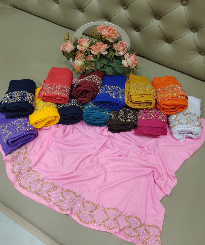 Designer Chiffon Hijab 025 Wholesale Price In Mumbai
