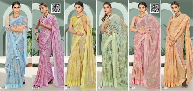 Ankolika By Vallabhi Georgette Printed Sarees Wholesale Price In Surat