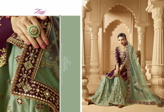 ZEEYA SUFI VOL-1 Latest Designer Heavy Wedding Wear Georgette With Inner Embroidery Work Fancy Salwar Suit Collection