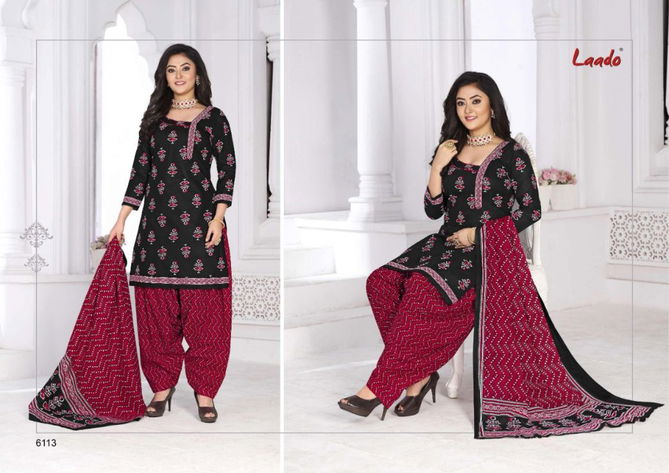 Laado Print 61 Fancy Regular Wear Cotton Printed Dress Material Collection