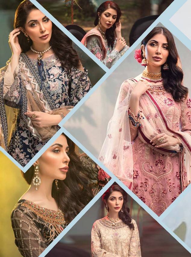 Serene Adans Melody Latest Faux Georgette Heavy Embroidered Festive Wear Pakistani Salwar Suits Collection