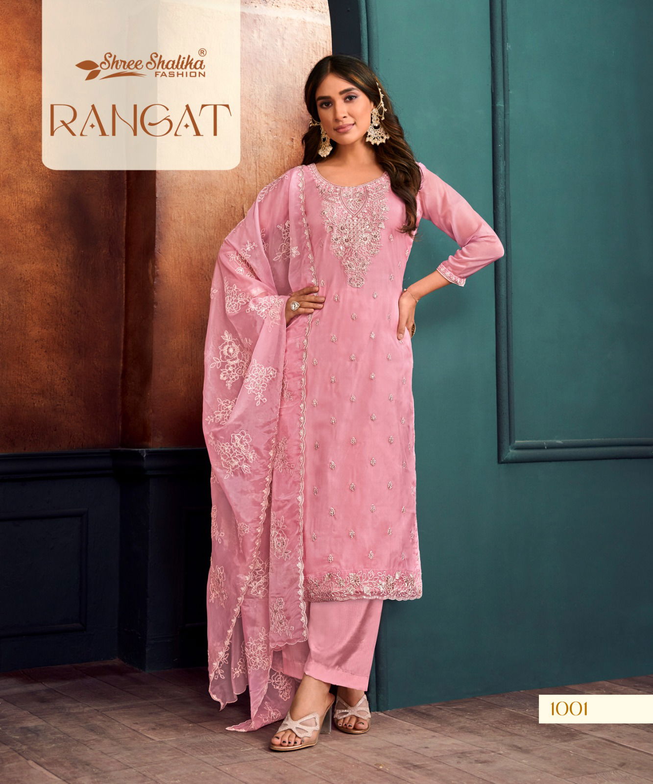 Rangat By Shree Shalika Organza Designer Salwar Kameez Wholesale Price