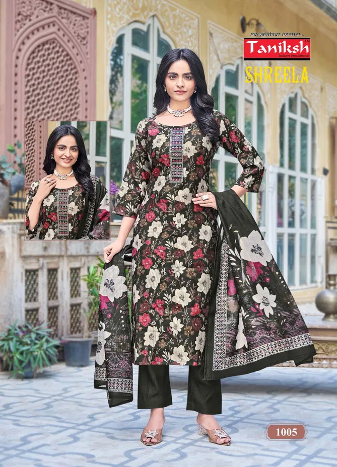 Shreela Vol 1 By Taniksh Printed Kurti With Bottom Dupatta Suppliers In India