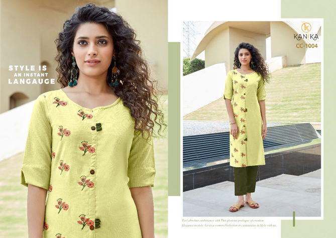 Kanika Cotton Candy Latest Designer Formal Wear Rubby Silk With Embroidery Work Kurtis With Bottom Collection
