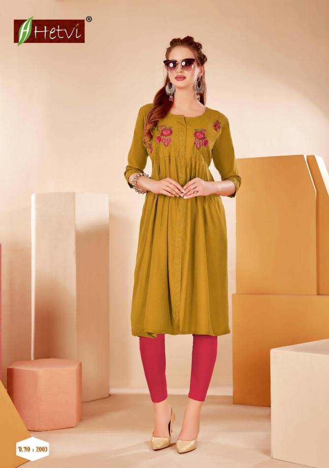 Hirwa Amira Rayon Ethnic Wear Fancy Designer Latest Kurti Collection
