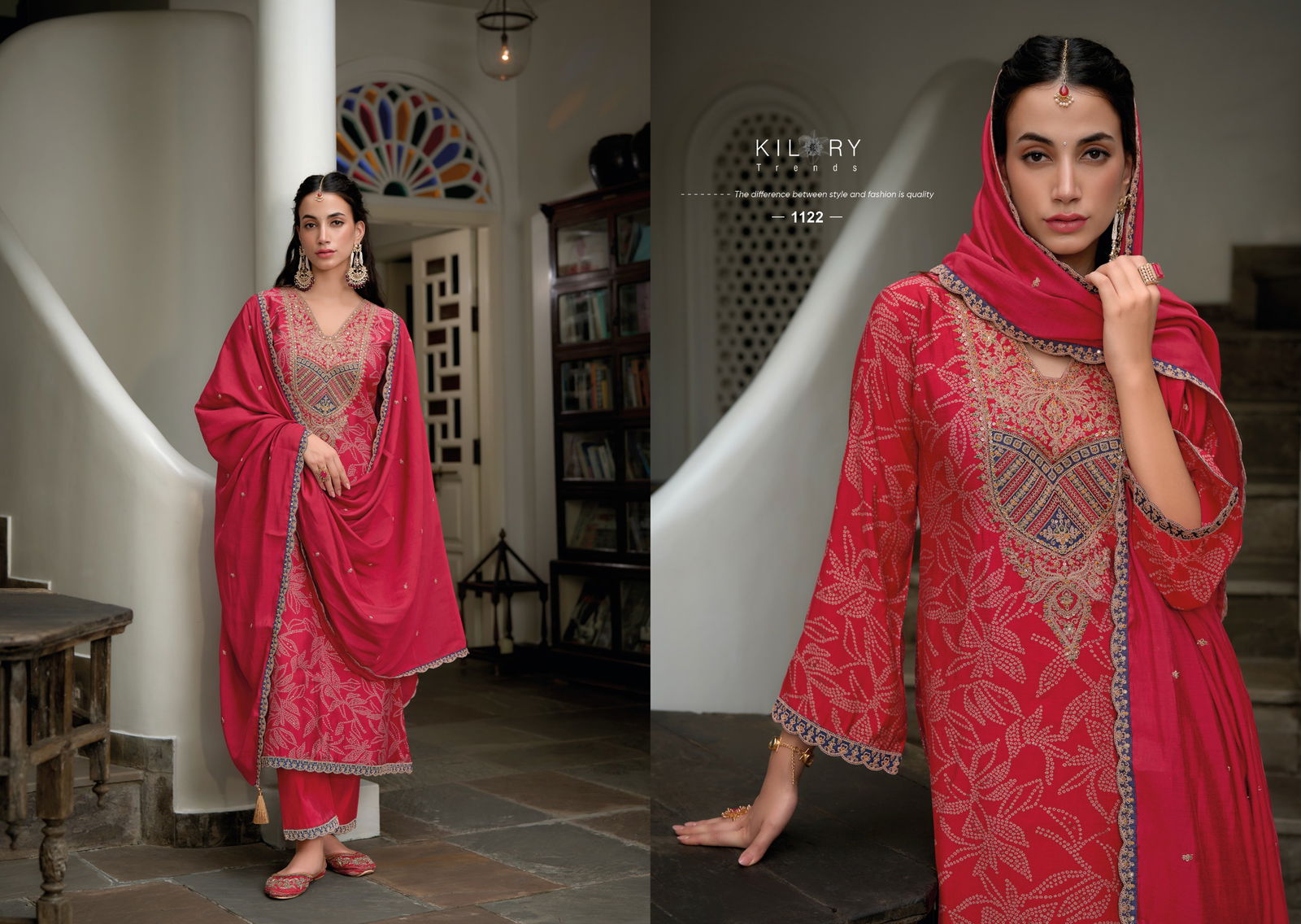 The Story Of Bandhej By Kilory Viscose Modal Silk Salwar Kameez Exporters In India