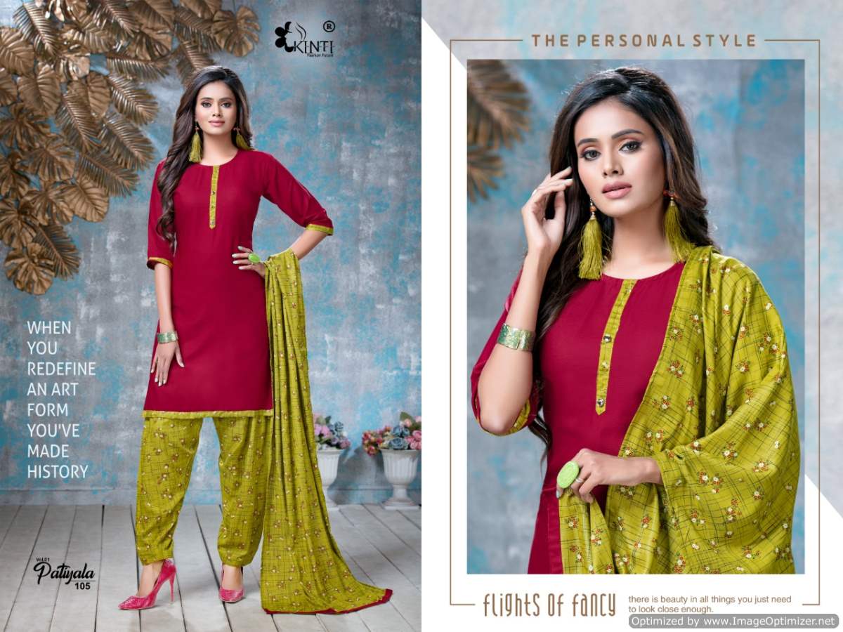 Kinti Patiyala Vol 1 Latest Designer Daily Wear Rayon Printed Readymade Dress Collection 
