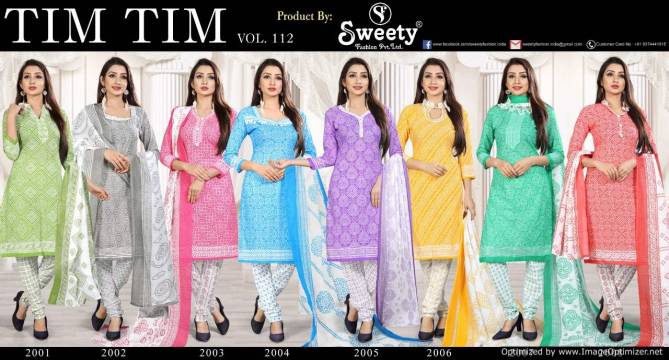 Sweety Tim Tim Vol 112 Latest Printed Cotton Casual Wear Dress Material Collection 