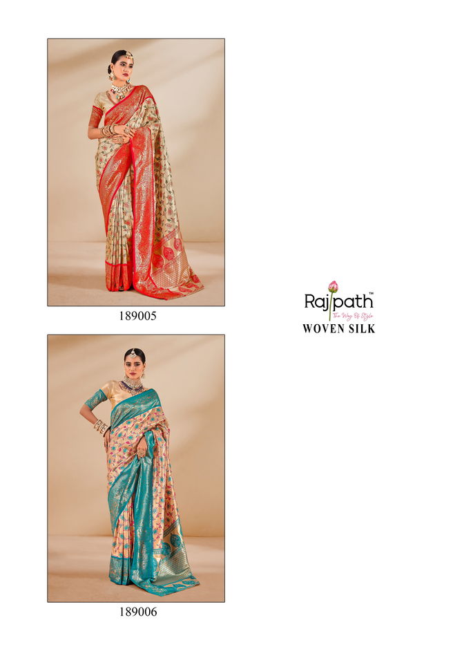 Satrangi Silk By Rajpath Tissue Silk Saree Wholesale In India