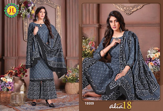 Jt Alia 18 Fancy Casual Daily Wear Printed Cotton Dress Material Collection