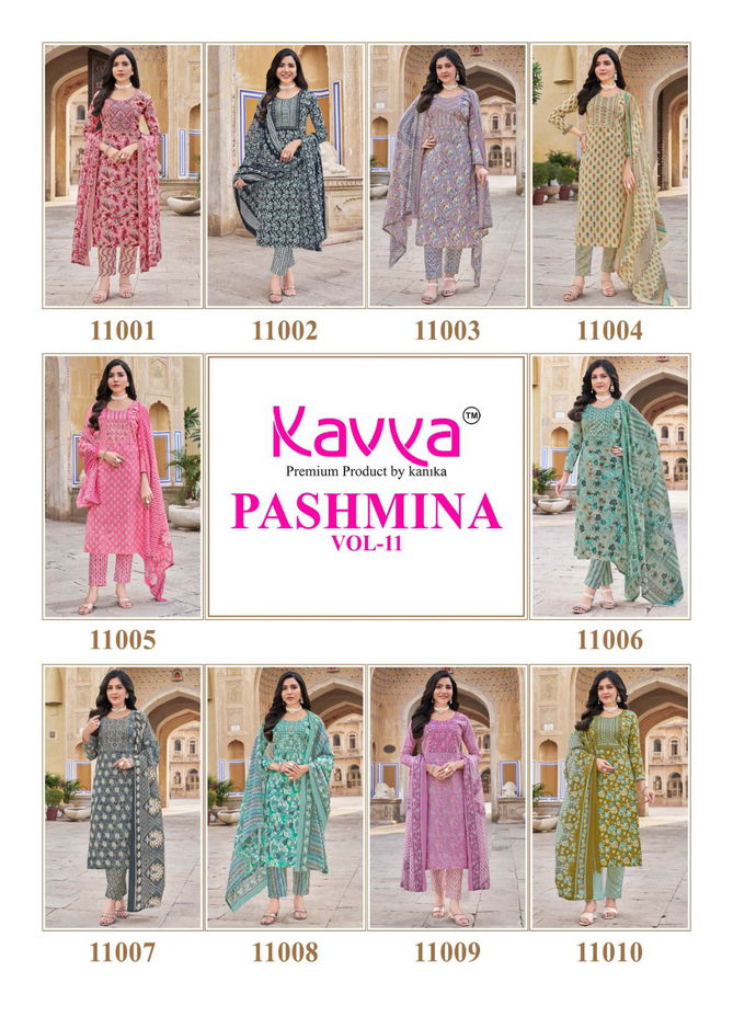 Pashmina Vol 11 By Kavya Kurti Pant With Dupatta Wholesale Market In Surat With Price