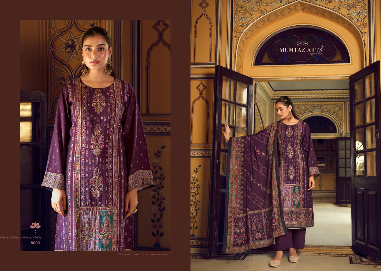 Nayaab Aafreen By Mumtaz Viscose Maslin Digital Printed Dress Material Exporters In India